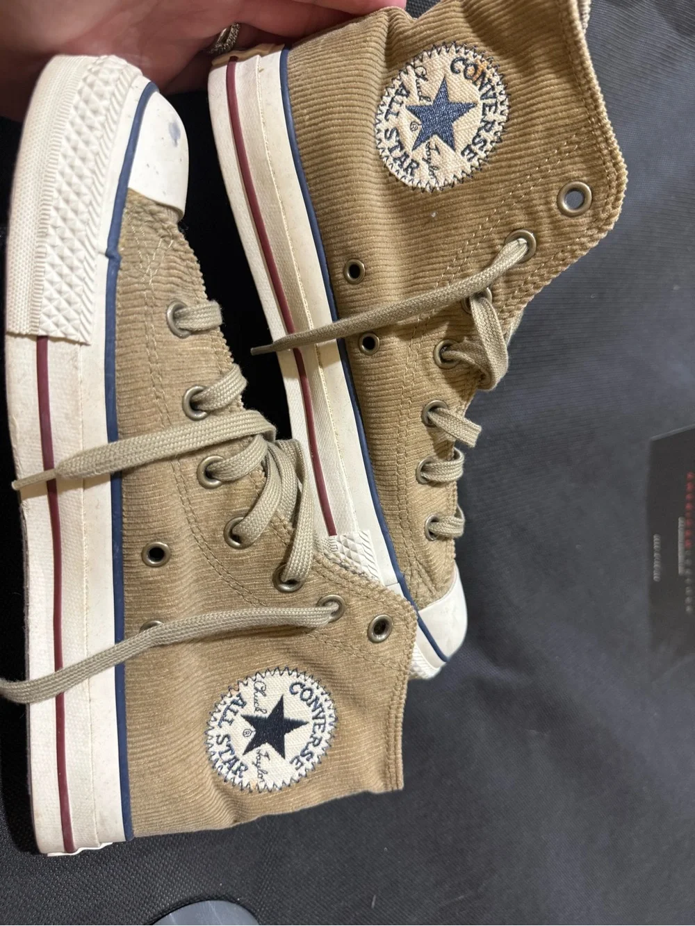 Converse Chuck Taylor All Star Corduroy High Tops – Tan | Men’s 6 / Women’s 8